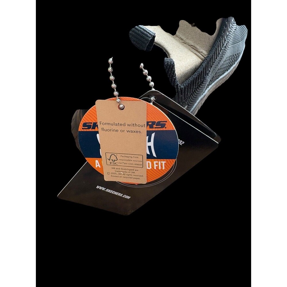 Skechers Work Emma Knit Slip Resistant Shoes Womens 7 Black Memory Foam 108284 - Picture 4 of 14